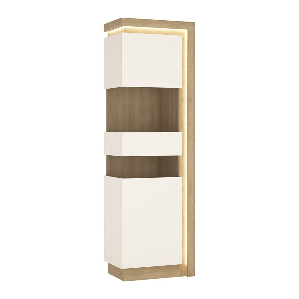 Lyon Tall Narrow Display Cabinet (LHD)