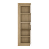 Lyon Tall Narrow Display Cabinet (RHD)