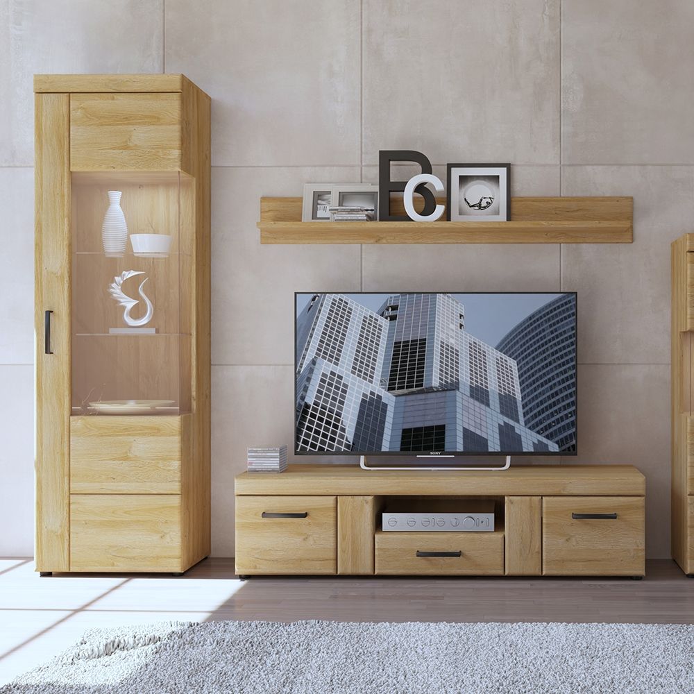 Cortina Tall Glazed Display Cabinet (RH)
