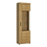 Cortina Tall Glazed Display Cabinet (RH)