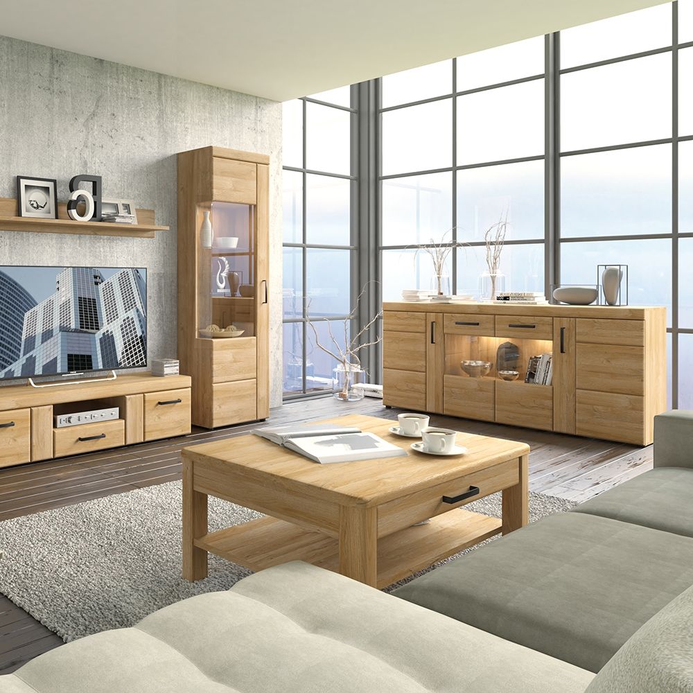 Cortina Tall Glazed Display Cabinet (LH)