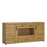 Cortina 4 Door Wide Glazed Sideboard