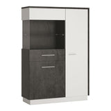 Zingaro Low Display Cabinet Left Hand