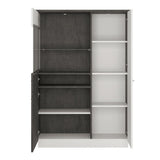 Zingaro Low Display Cabinet Left Hand