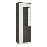 Zingaro Tall Glazed Display Cabinet Right Hand