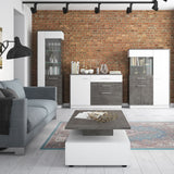 Zingaro Tall Glazed Display Cabinet Right Hand