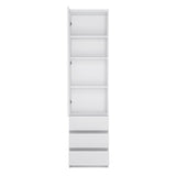 Fribo Tall 1 Door 3 Drawer Cupboard in White