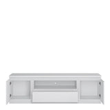 Fribo 2 Door 1 Drawer 166cm Wide TV Cabinet in White