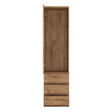 Fribo Tall Glazed Display Cabinet with 3 Drawers
