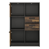 Brooklyn Low Bookcase 2 Doors and 2 Drawers