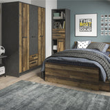 Brooklyn 3 Door Wardrobe with 2 Drawers