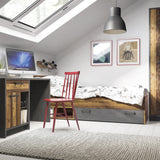 Brooklyn Single Bed 120cm in Walnut