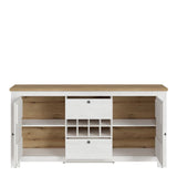 Celesto 2 Door 2 Drawer Sideboard with Wine Rack