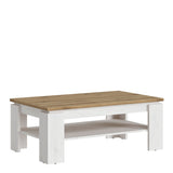 Celesto Coffee Table in White and Brown