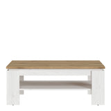 Celesto Coffee Table in White and Brown