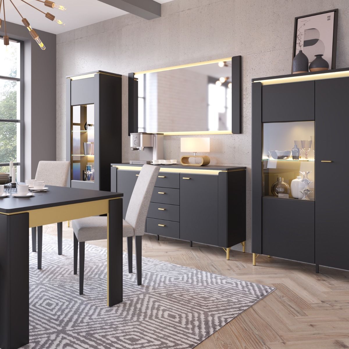 Genoa Sideboard 2 Door 4 Drawer