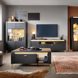 Genoa TV Cabinet 2 Door 1 Drawer 200cm Wide
