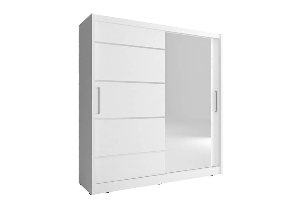 Maja I Alu Sliding Door Wardrobe 180cm