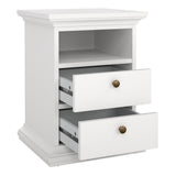 Paris Bedside 2 Drawers