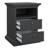 Paris Bedside 2 Drawers