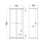 Paris Wardrobe with 2 Doors