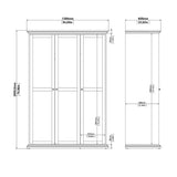 Paris Wardrobe with 3 Doors