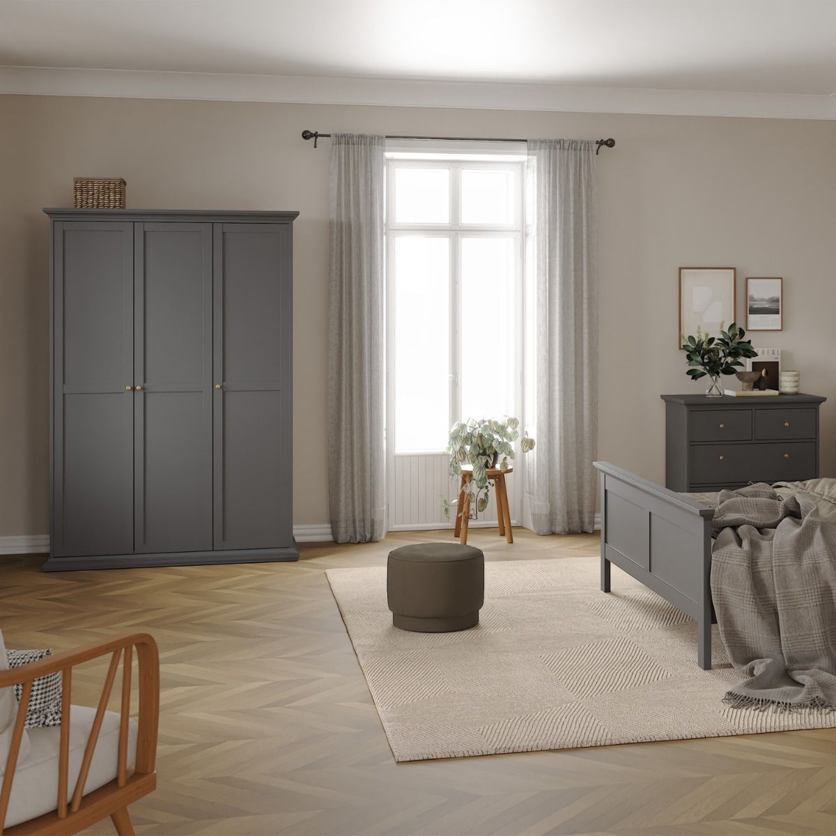 Paris Wardrobe with 3 Doors