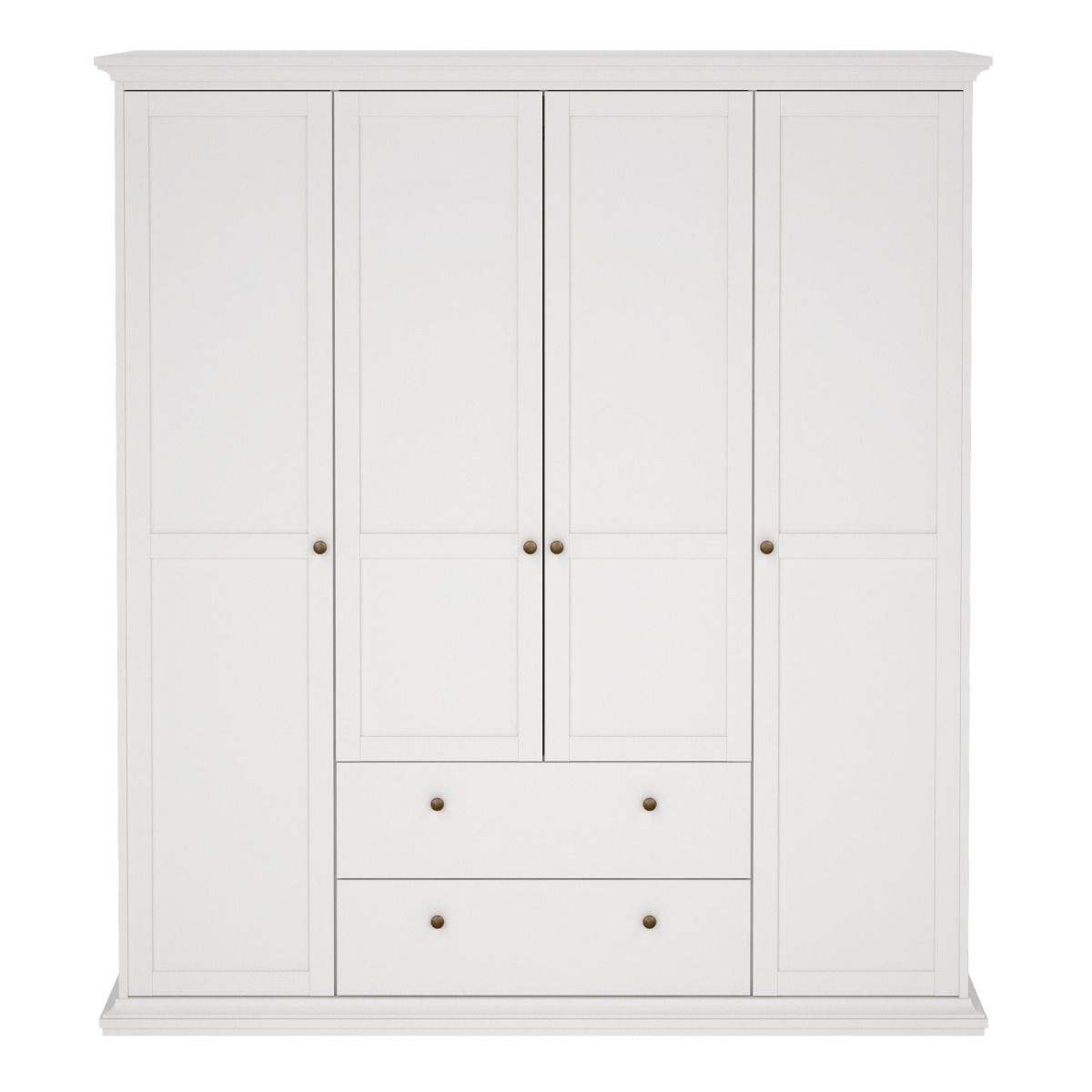 Paris Wardrobe with 4 Doors and 2 Drawers