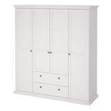 Paris Wardrobe with 4 Doors and 2 Drawers