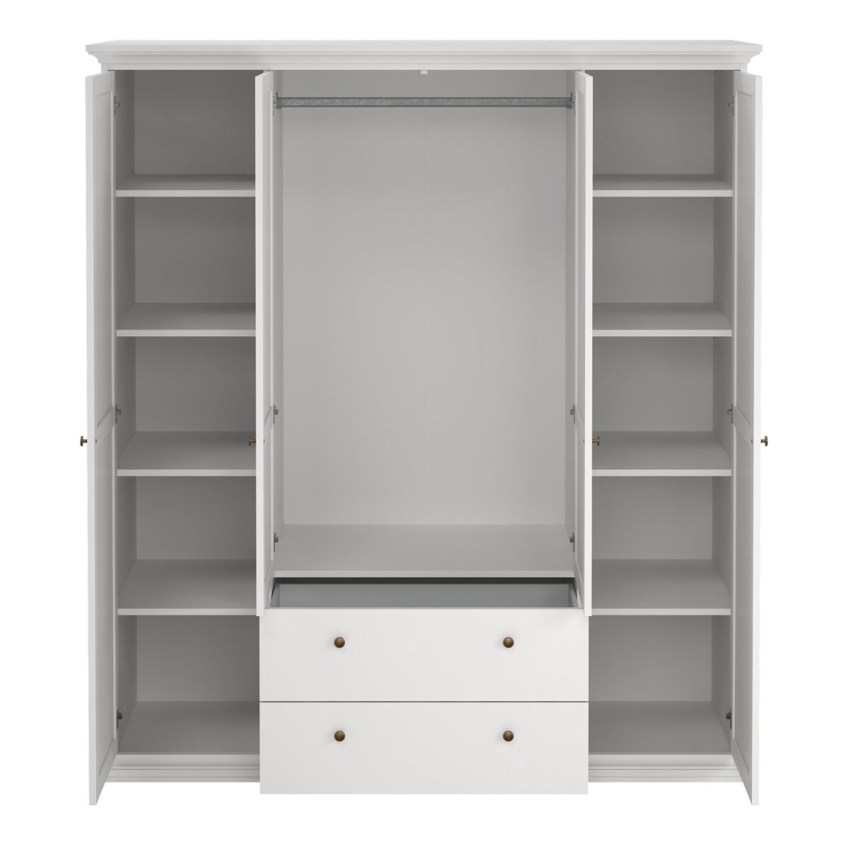 Paris Wardrobe with 4 Doors and 2 Drawers