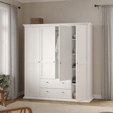 Paris Wardrobe with 4 Doors and 2 Drawers