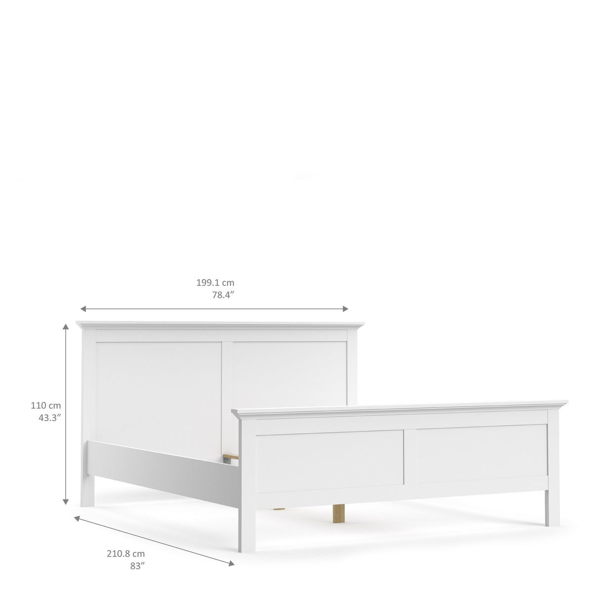 Paris Bed in White