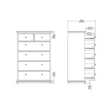Paris Chest of 6 Drawers