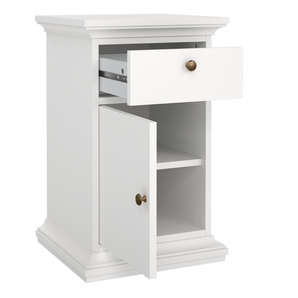 Paris Nightstand 1 Door + 1 Drawer
