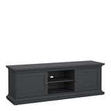 Paris TV-unit 2 frame Doors in Matt Grey