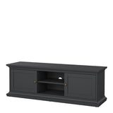 Paris TV-unit 2 frame Doors in Matt Grey