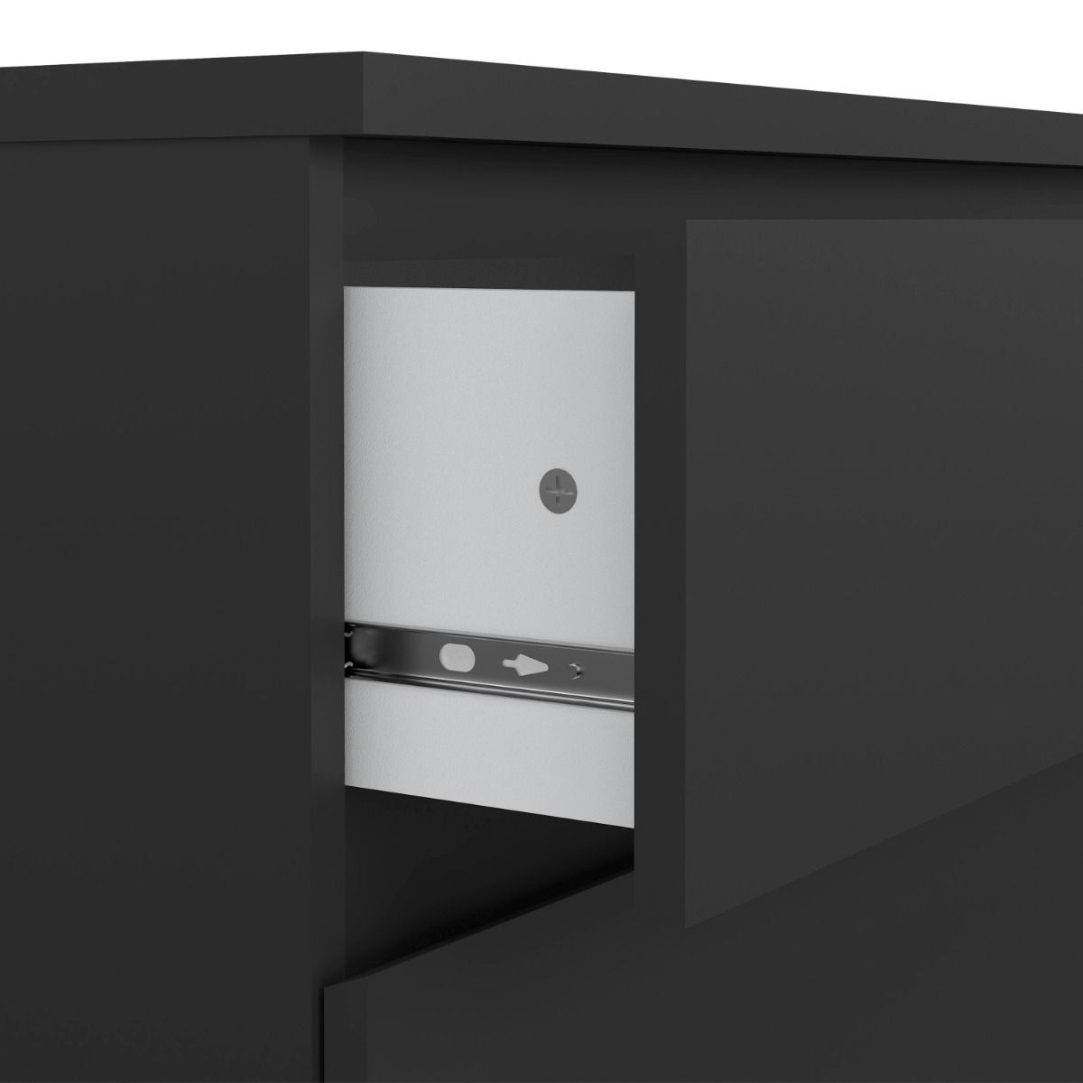 Naia Chest with 3 Drawers in Black Matt