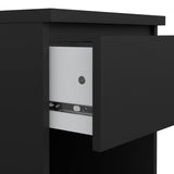 Naia Bedside with 1 Drawer 1 Shelf in Black Matt