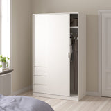 Naia Wardrobe with 1 Sliding Door 1 Door 3 Drawers