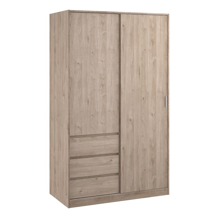 Naia Wardrobe with 1 Sliding Door 1 Door 3 Drawers