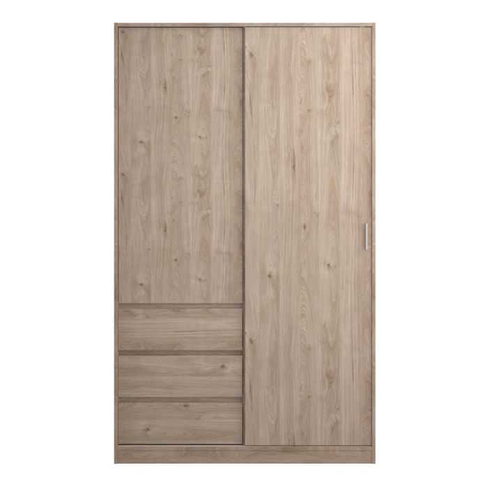 Naia Wardrobe with 1 Sliding Door 1 Door 3 Drawers