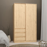 Naia Wardrobe with 1 Sliding Door 1 Door 3 Drawers