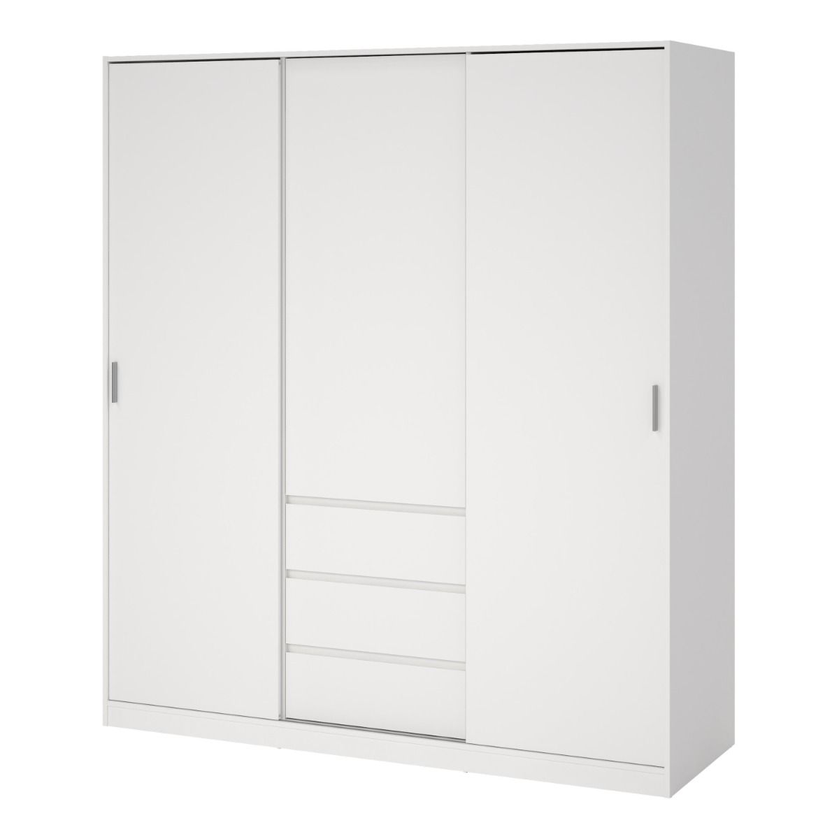 Naia Wardrobe with 2 Sliding Doors 1 Door 3 Drawers
