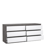 Naia Wide Chest of 6 Drawers