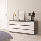 Naia Wide Chest of 6 Drawers