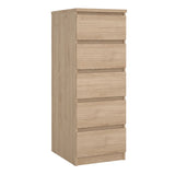 Naia Narrow Chest of 5 Drawers