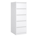 Naia Narrow Chest of 5 Drawers