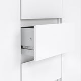 Naia Sideboard with 4 Drawers 2 Doors in White High Gloss
