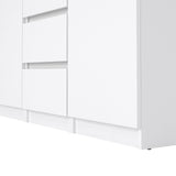 Naia Sideboard with 4 Drawers 2 Doors in White High Gloss