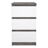 Naia Bedside Table 3 Drawers